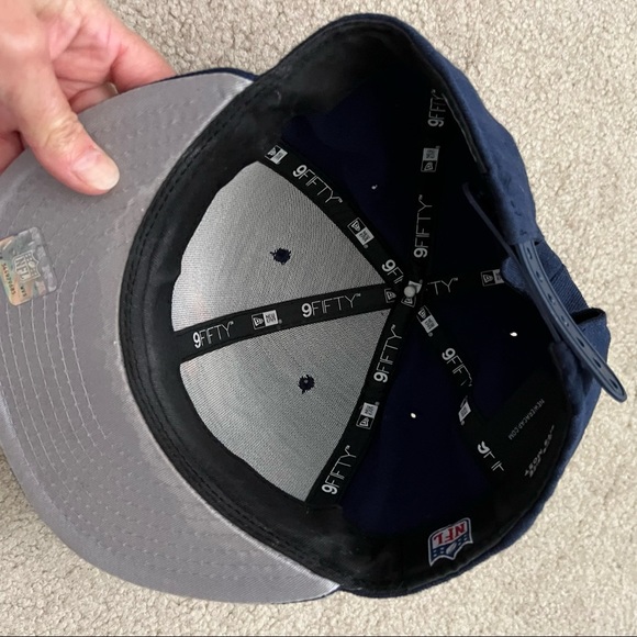 New Era Denver Broncos 59FIFTY Adjustable Navy Hat Embroidered Bronco - Picture 8 of 8